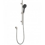 Kaya Rail Shower Brushed Nickel With Matte Black Head